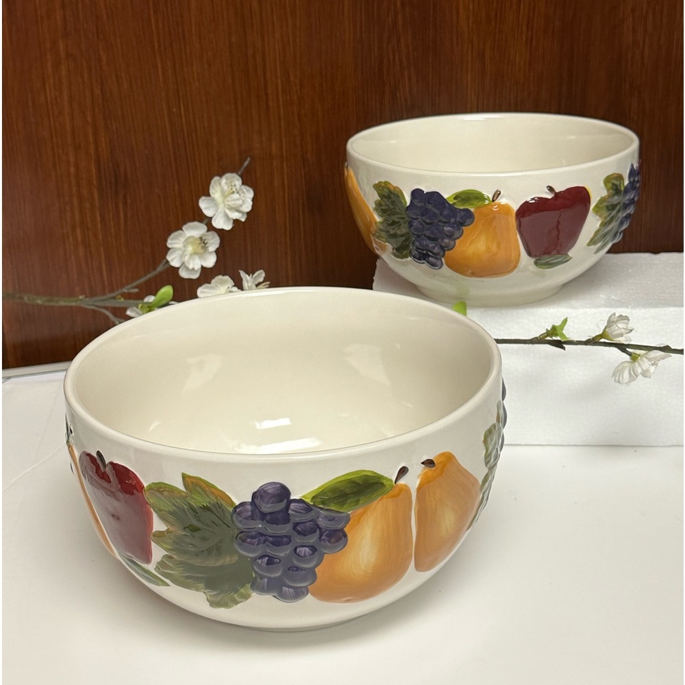 Celebrating Home Discontinued Sonoma Villa fruits - Nesting Mixing Bowls
